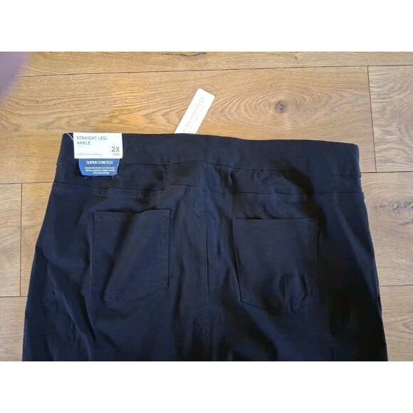 Soft Surroundings Straight Leg Ankle Stretch Pants 2X Black NWT - Picture 7 of 8